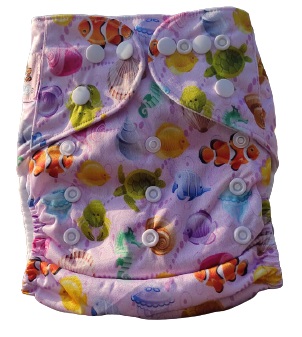 Pañal de bolsillo clásico peces 3